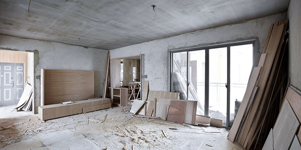 reconstruction of home after a fire